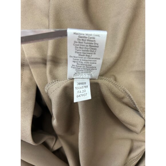 Sequin Embellished Venus Womens Dress V-Neck Sleeveless Khaki & Gold A-Line US S - Picture 9 of 11